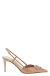 valentino garavani slingback pumps define a tapered silhouette in fine calf leat