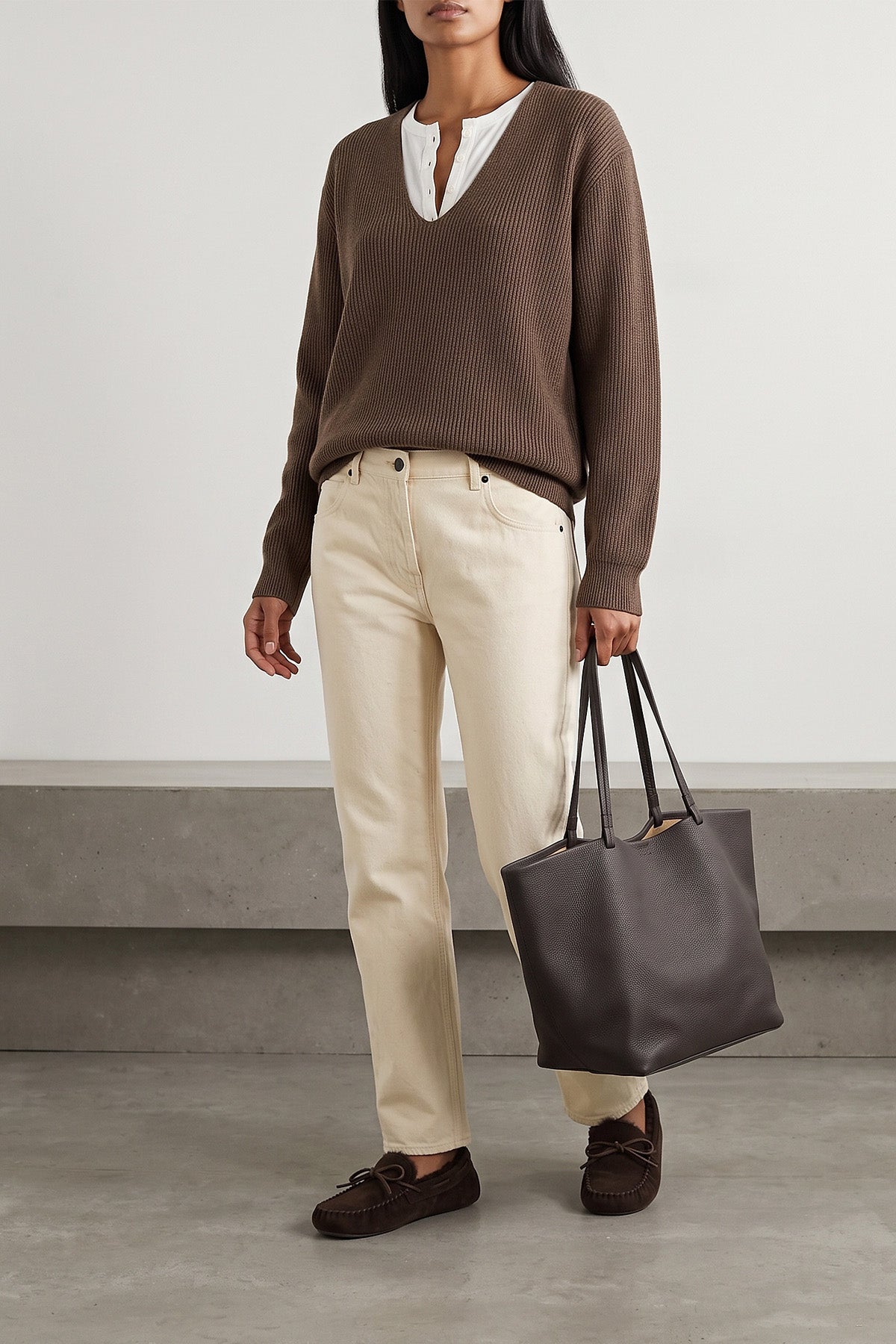 xl park grain calf leather shopping bag