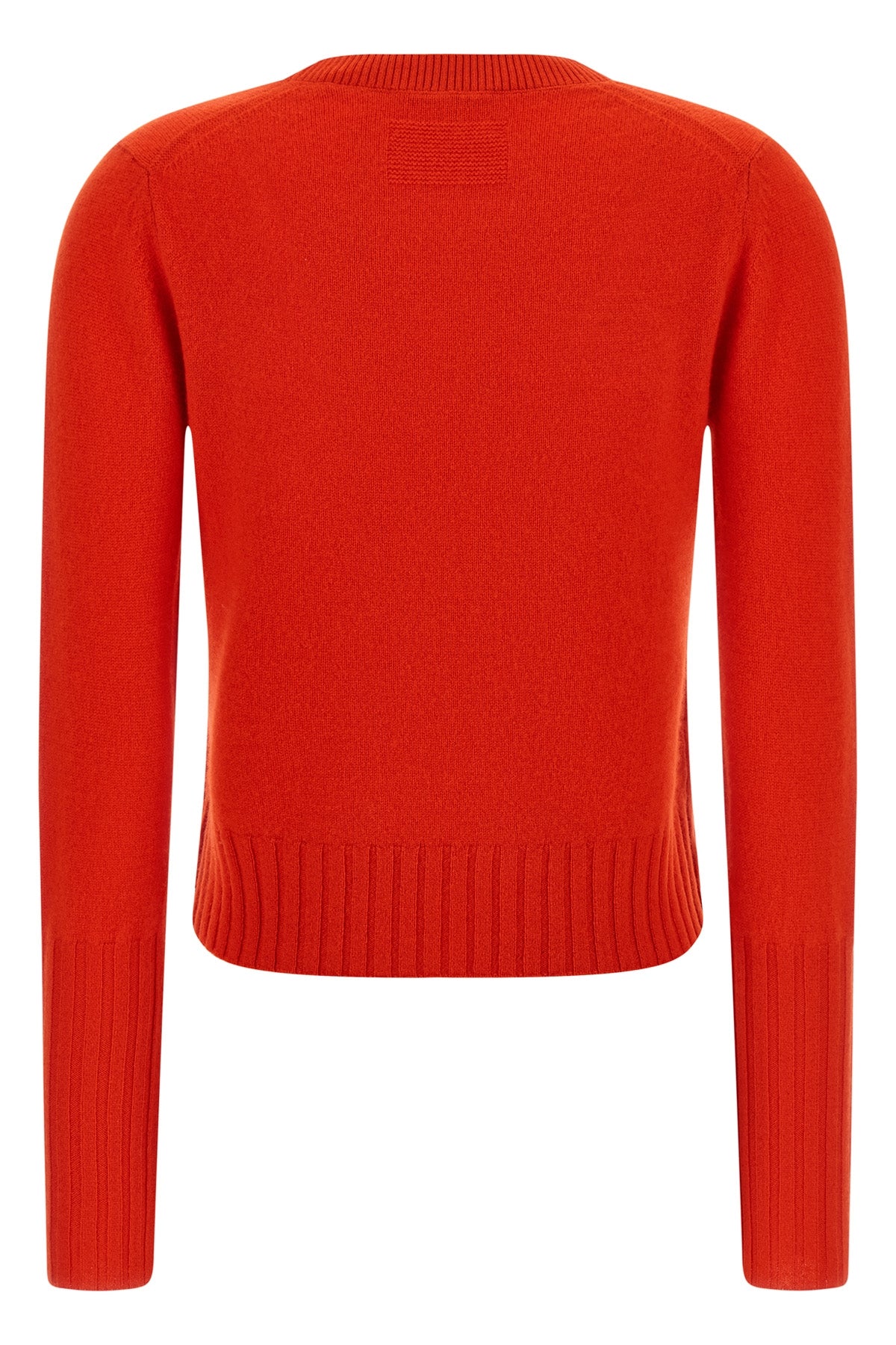 shrunken crew cashmere sweater