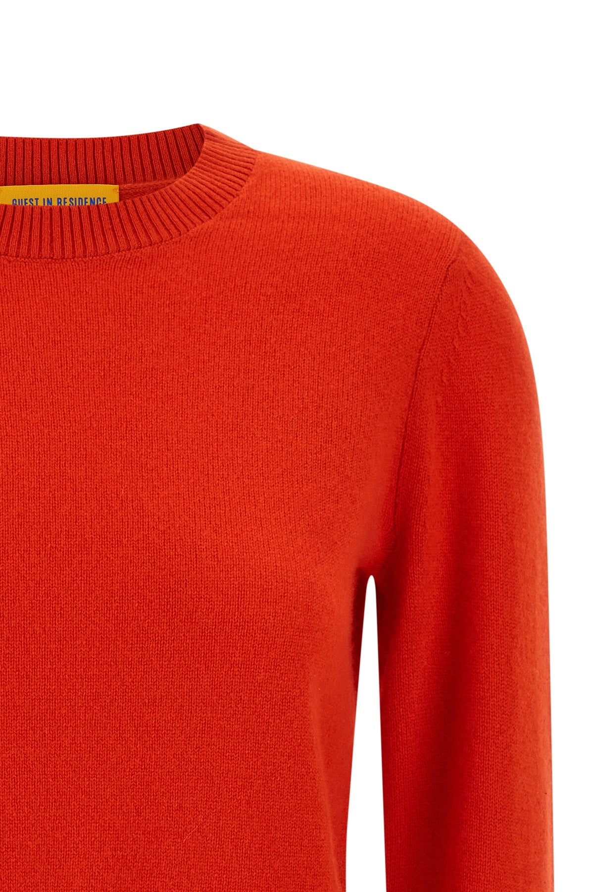 shrunken crew cashmere sweater