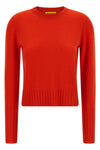 shrunken crew cashmere sweater