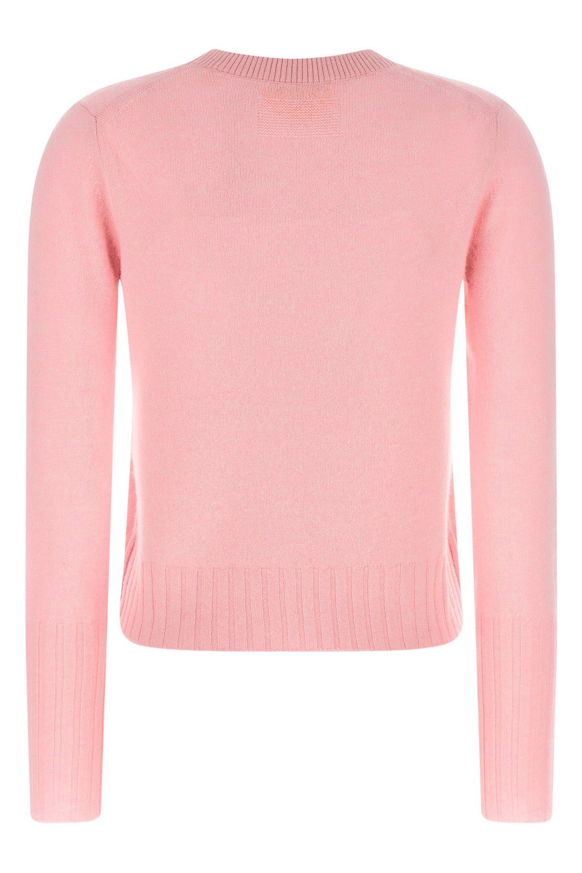 shrunken crew cashmere sweater