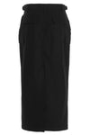 cargo cotton midi skirt