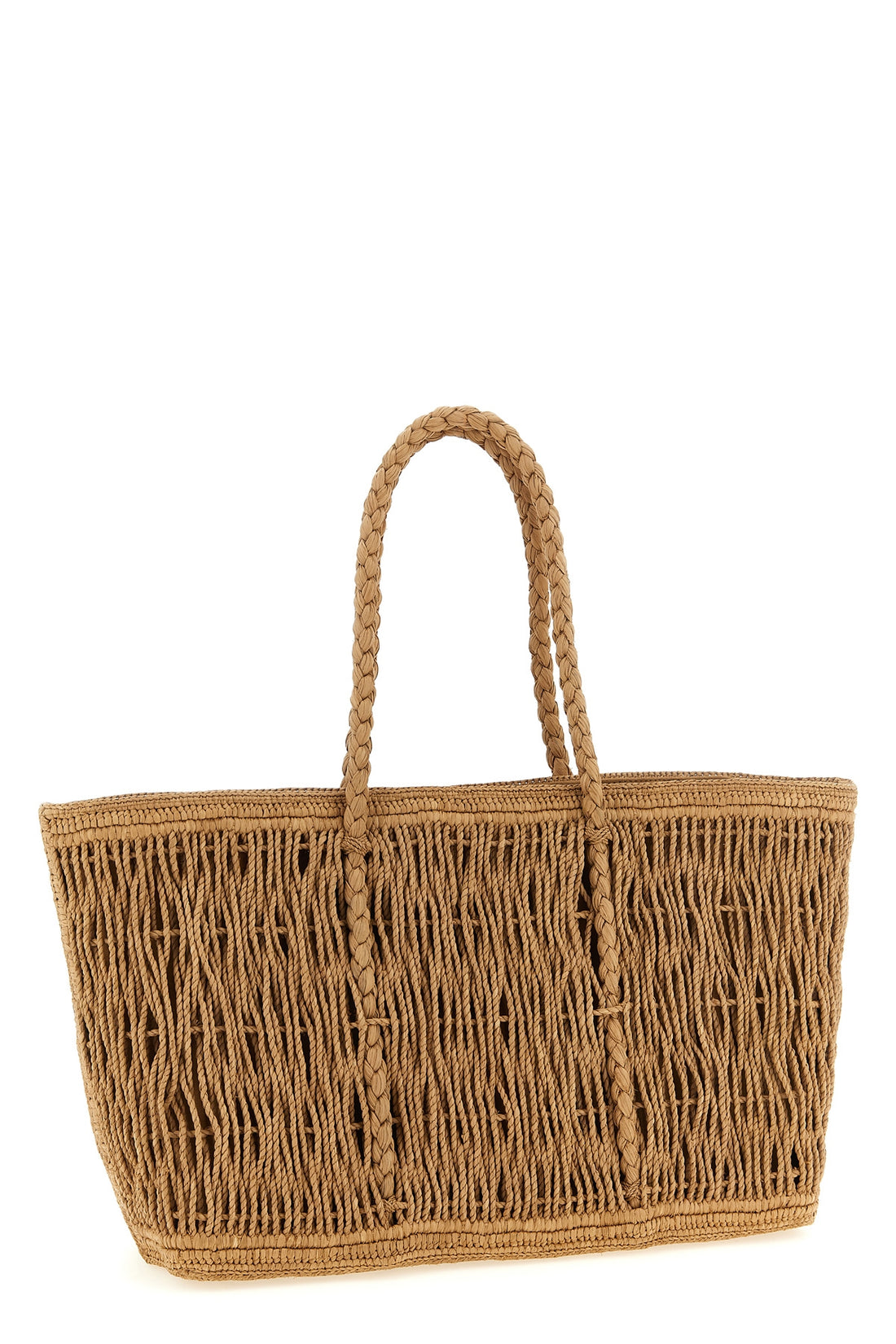 THE ROW OS the row georgica tote bag is handcrafted in natural palm fibers