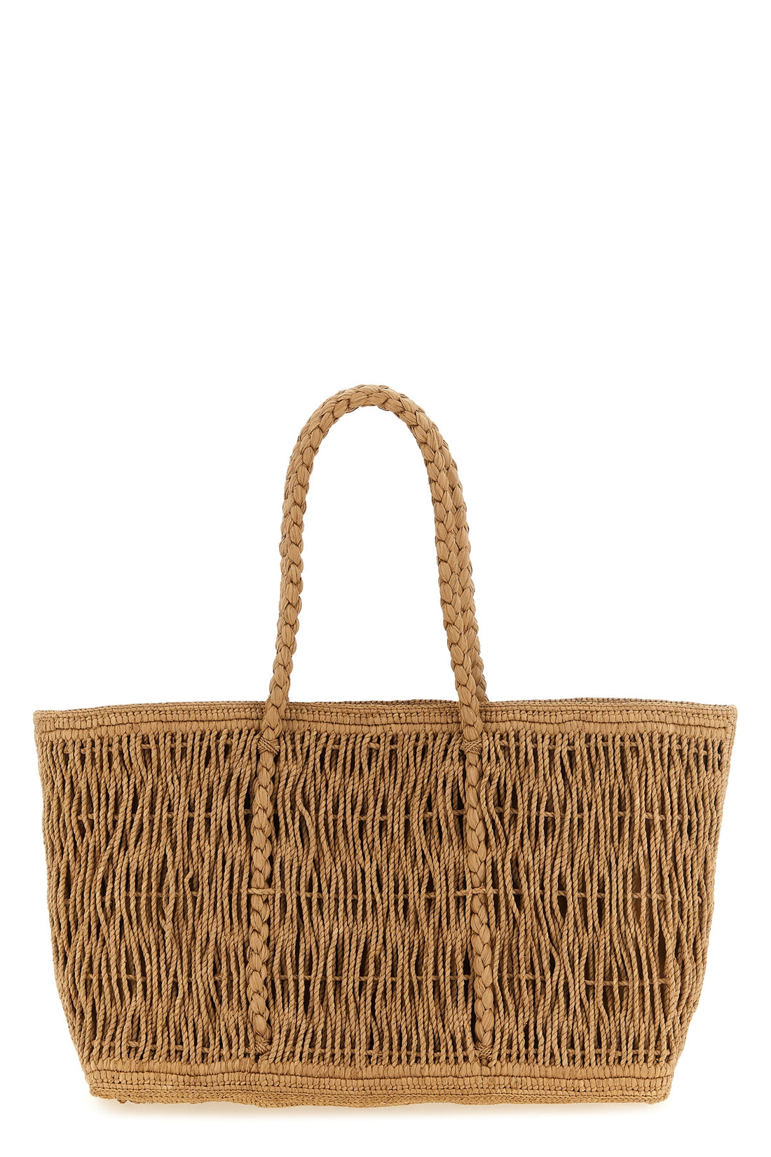 THE ROW OS the row georgica tote bag is handcrafted in natural palm fibers
