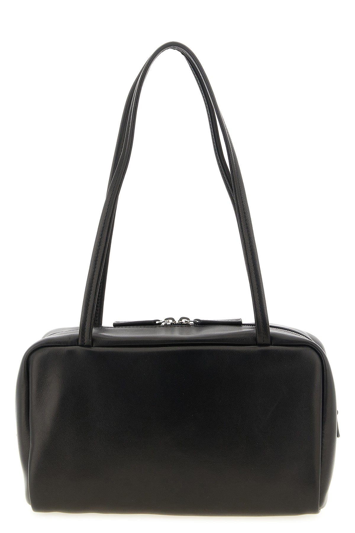 astra bowling shoulder bag in shiny nappa leather