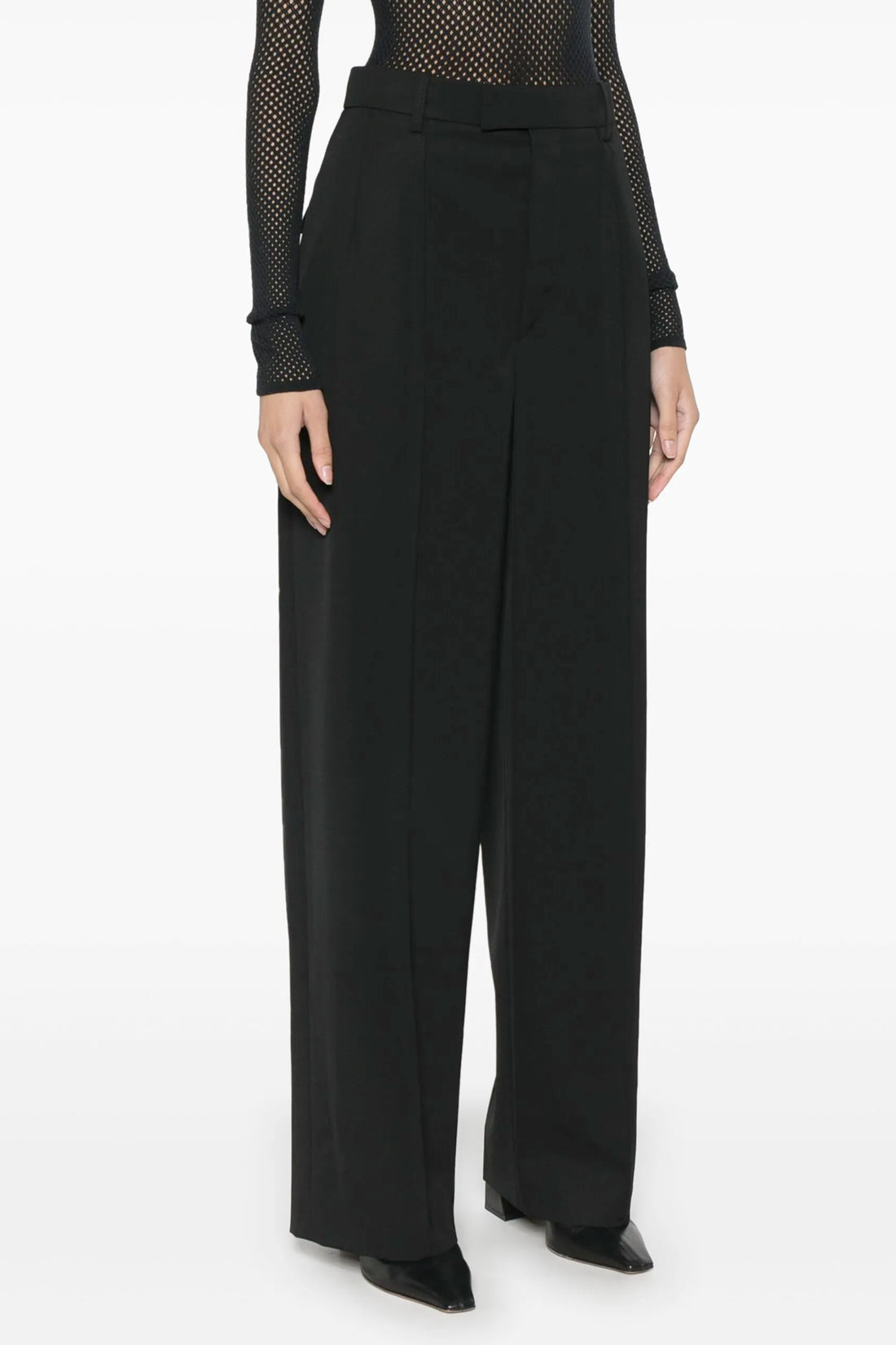 WARDROBE NYC M high-waisted rhw wool pants
