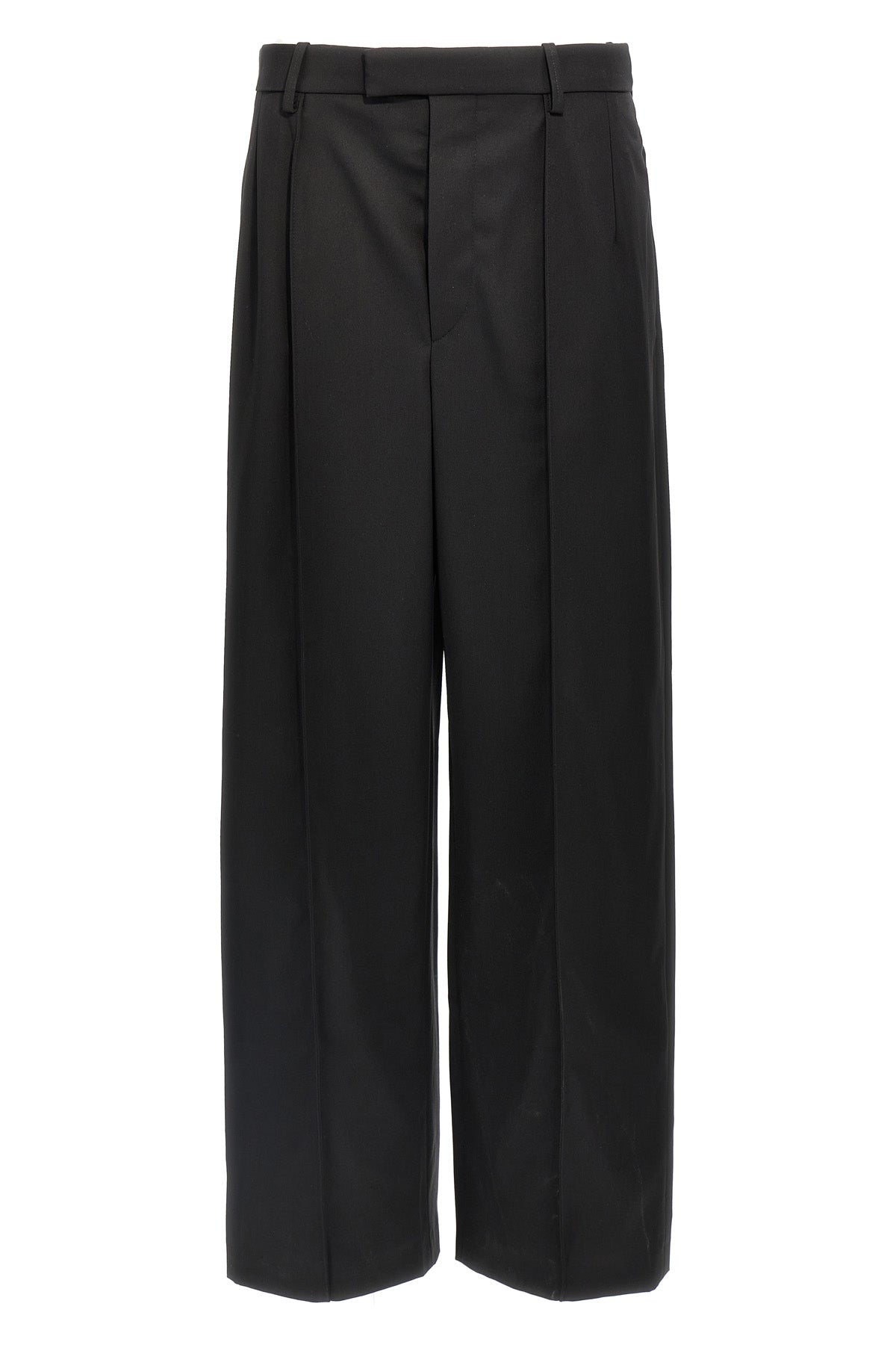 high-waisted rhw wool pants