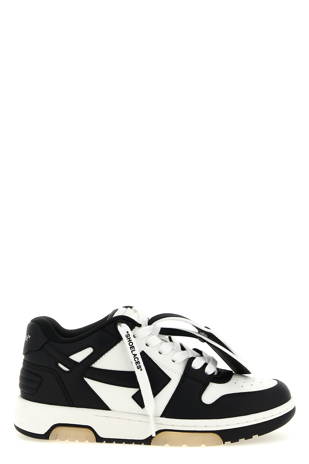 the off-white out of office sneakers feature a structured low-top silhouette