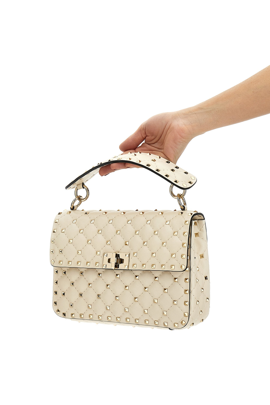 VALENTINO GARAVANI OS rockstud spike nappa shoulder bag