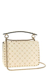 rockstud spike nappa shoulder bag