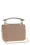 rockstud spike nappa shoulder bag