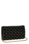 rockstud spike quilted nappa leather shoulder bag
