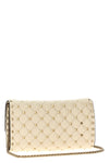rockstud spike quilted nappa leather shoulder bag