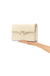 small rockstud crossbody bag in garnet calf leather
