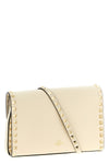 small rockstud crossbody bag in garnet calf leather