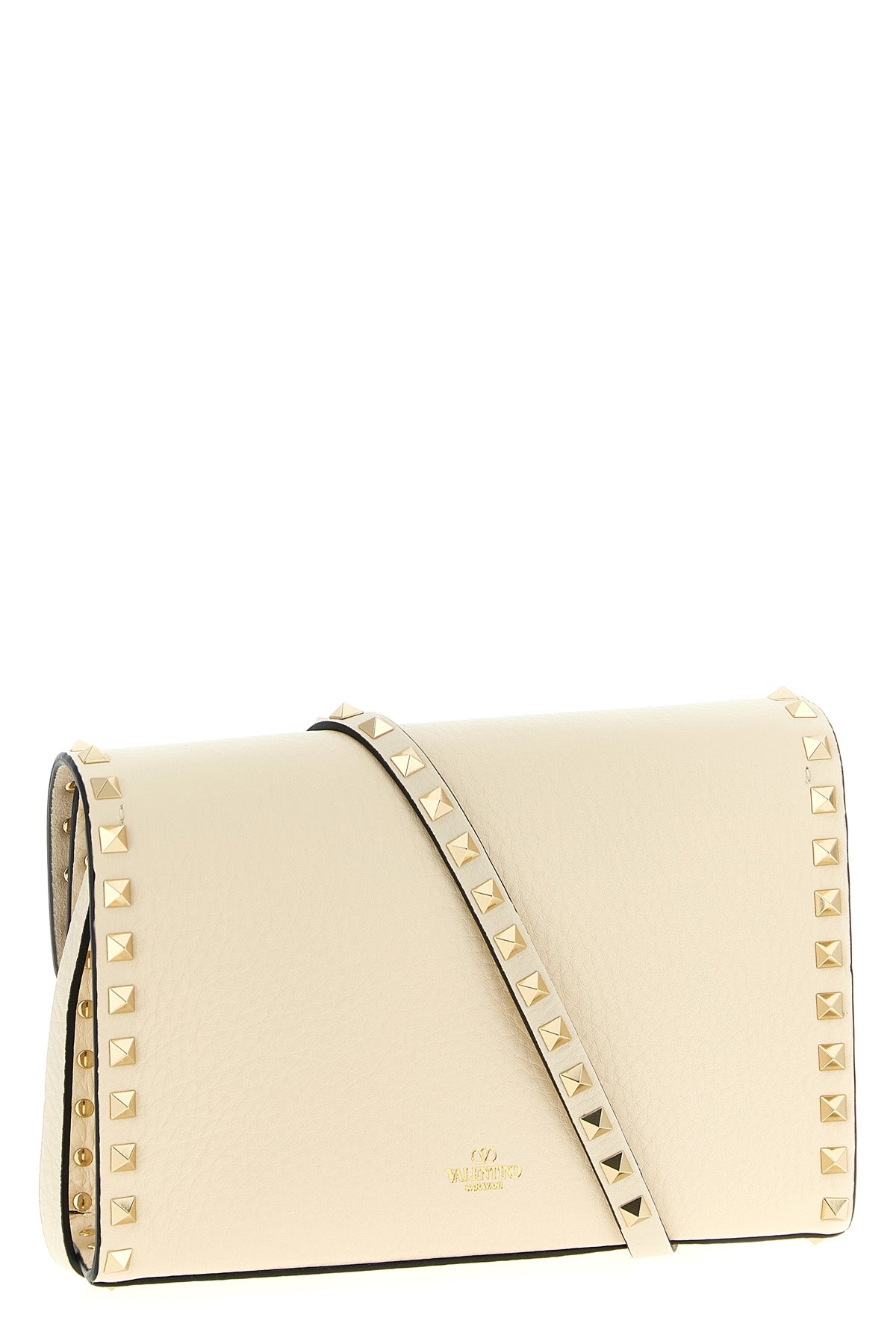 small rockstud crossbody bag in garnet calf leather