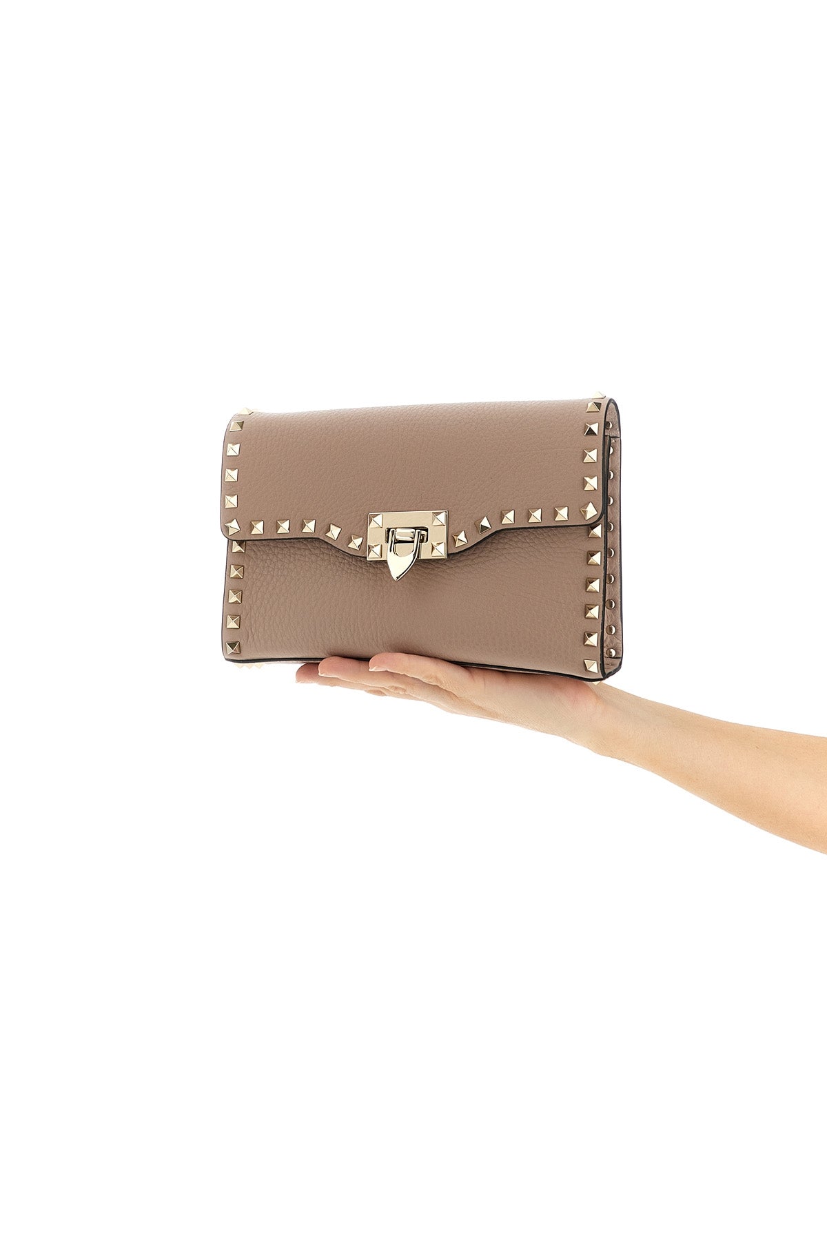 rockstud crossbody bag in grenade leather