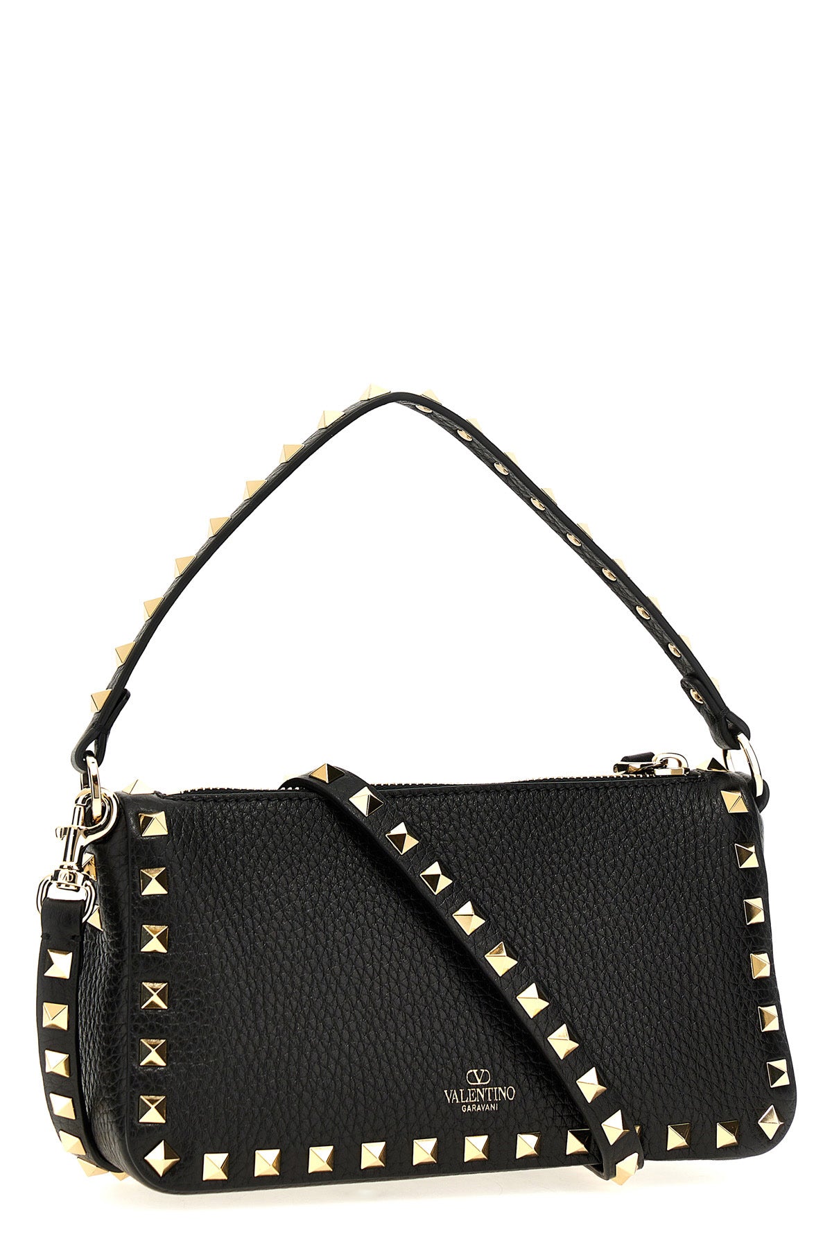 rockstud small leather shoulder bag