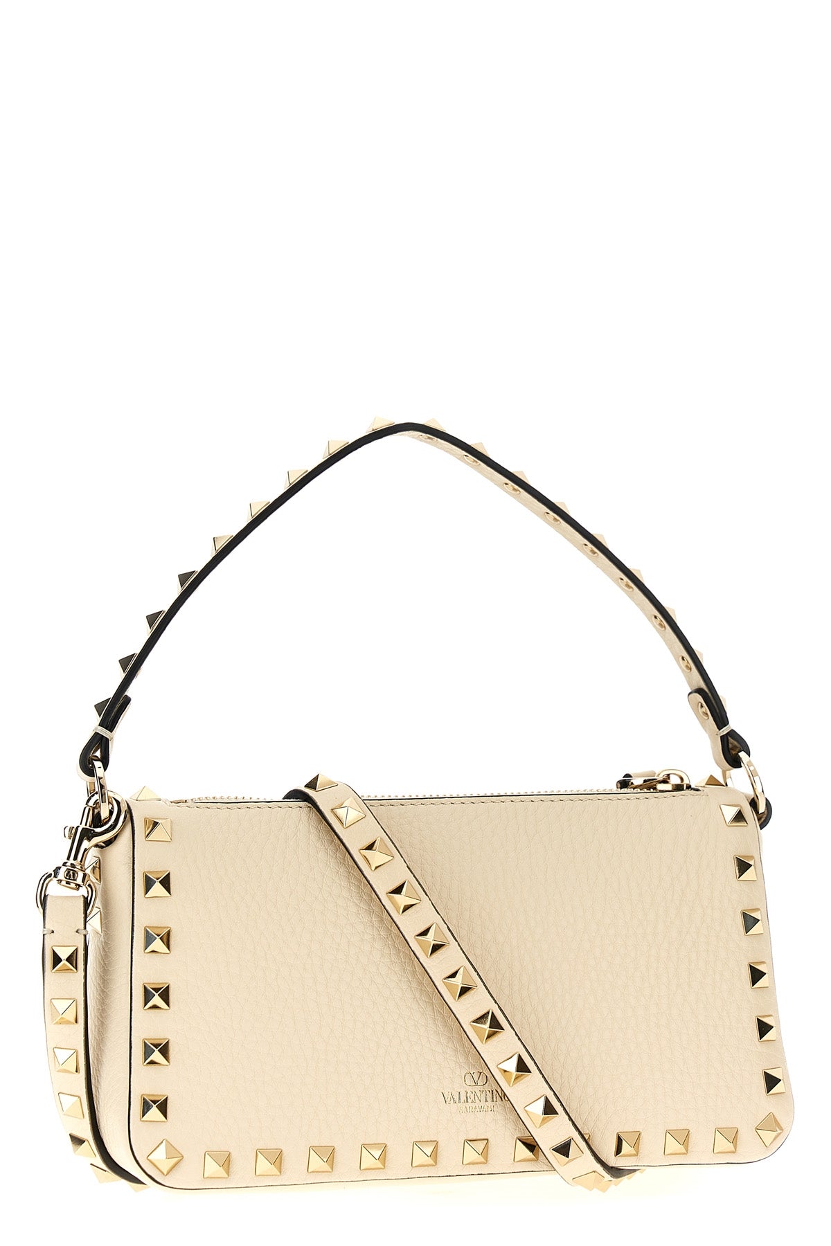 rockstud small leather shoulder bag