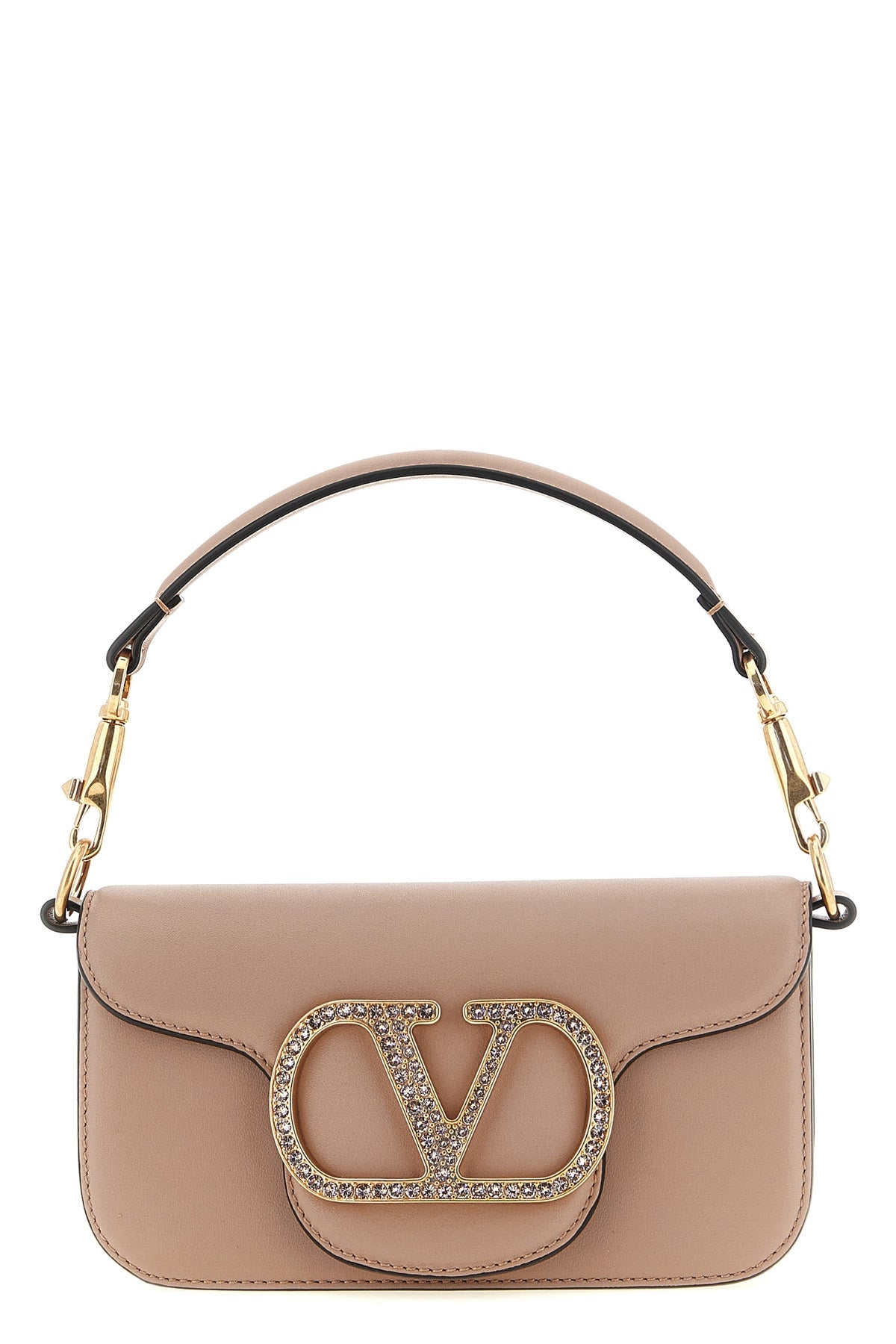 the valentino garavani locò small shoulder bag is made of fine smooth calf lea