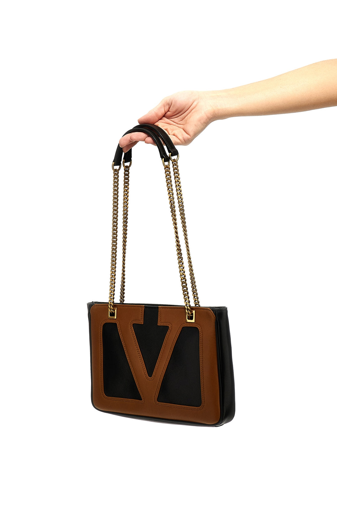 VALENTINO GARAVANI OS viva superstar small nappa leather shopping bag