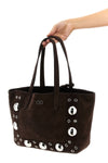 medium nellcôte suede shopping bag