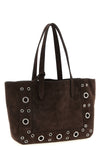 medium nellcôte suede shopping bag