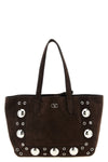 medium nellcôte suede shopping bag