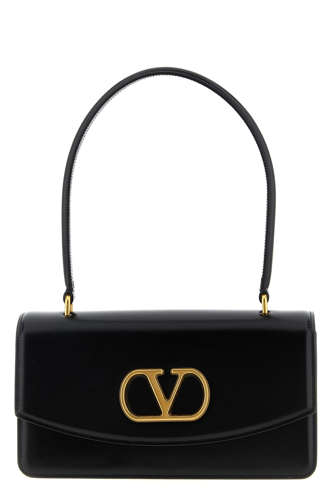 VALENTINO GARAVANI OS vain shoulder bag in shiny calf leather