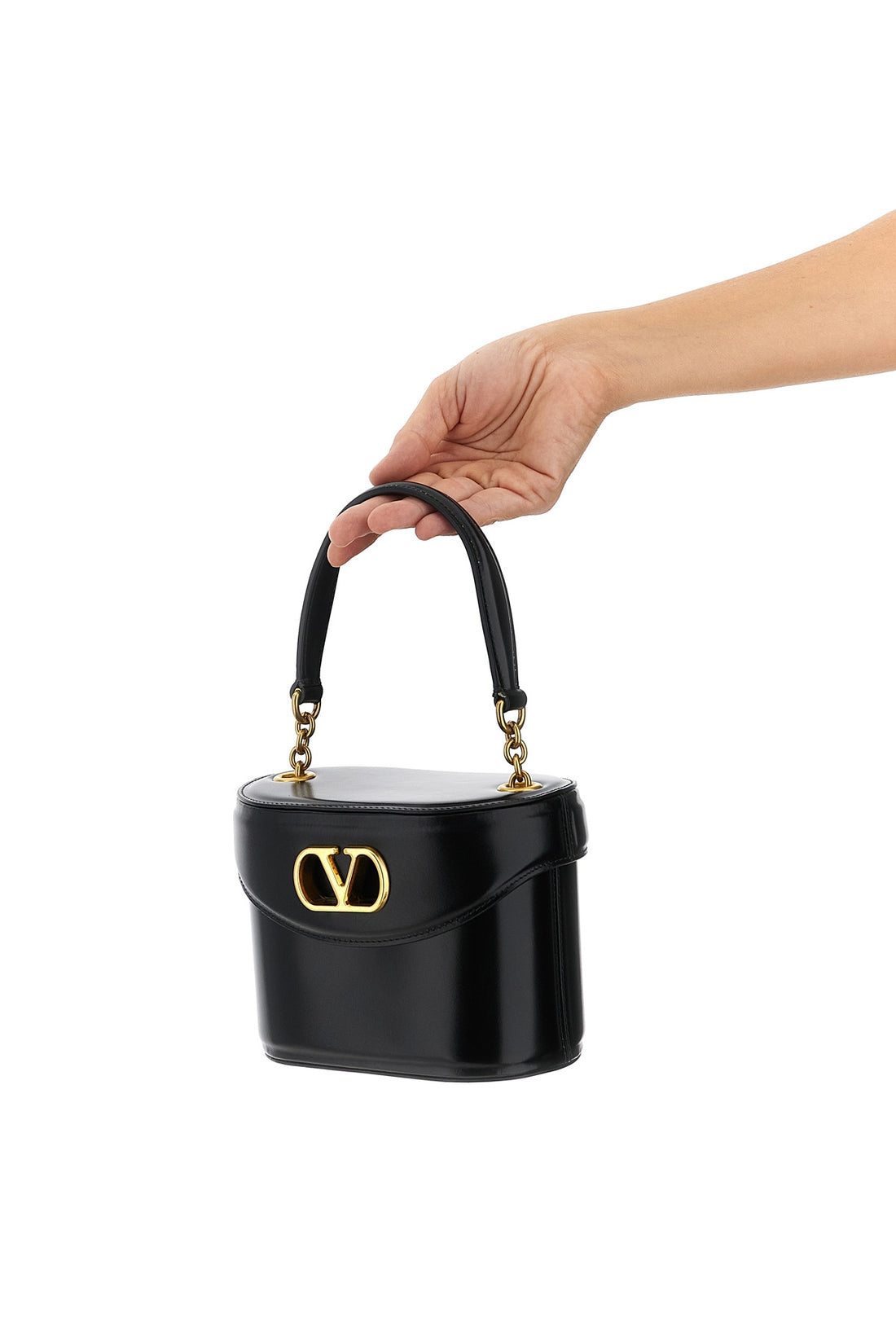VALENTINO GARAVANI OS mini leather vain shoulder strap