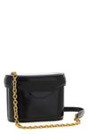 mini leather vain shoulder strap