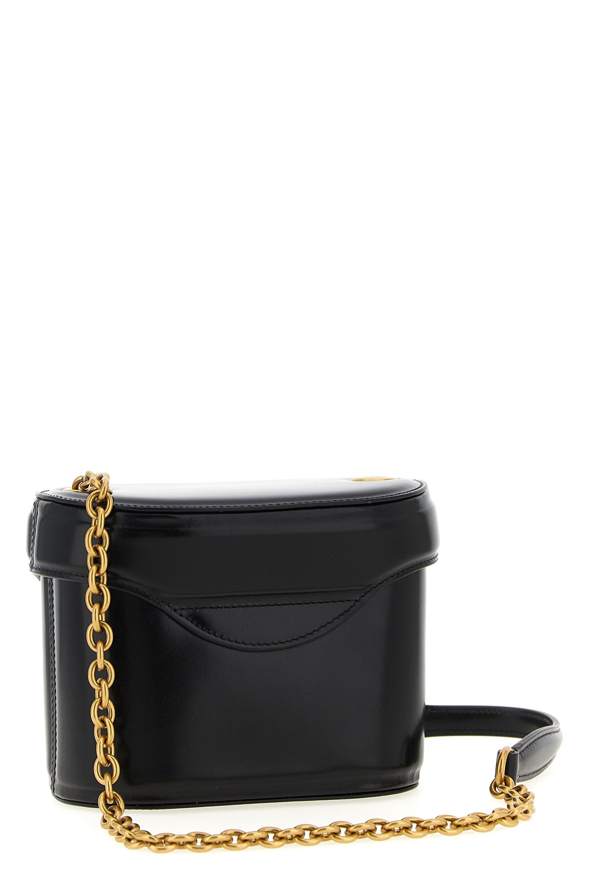 mini leather vain shoulder strap