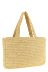 viva superstar large shopping bag in crochet synthetic raffia