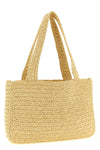 medium viva superstar shopping bag in crochet synthetic raffia