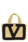 small viva superstar crochet synthetic raffia shopping bag