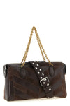 the valentino garavani panthea shoulder bag in dark brown calf leather defines