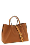 medium shopping bag in smooth leather