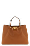 medium shopping bag in smooth leather