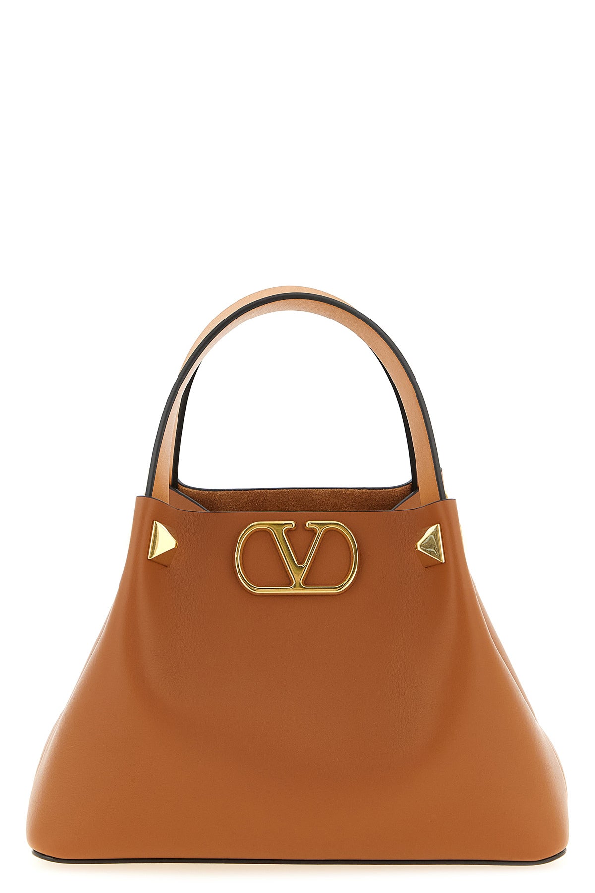 small shopping bag in smooth leather