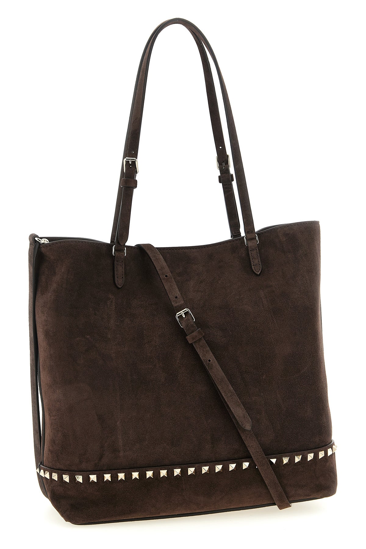 the valentino garavani medium tote bag in fine suede embodies a luxurious and st