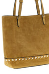 the small tote bag by valentino garavani defines a structured silhouette in fine