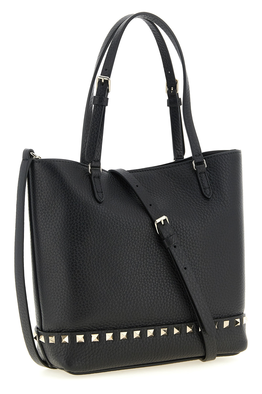 VALENTINO GARAVANI OS the valentino garavani rockstud small tote bag in elk print calfskin sets new st