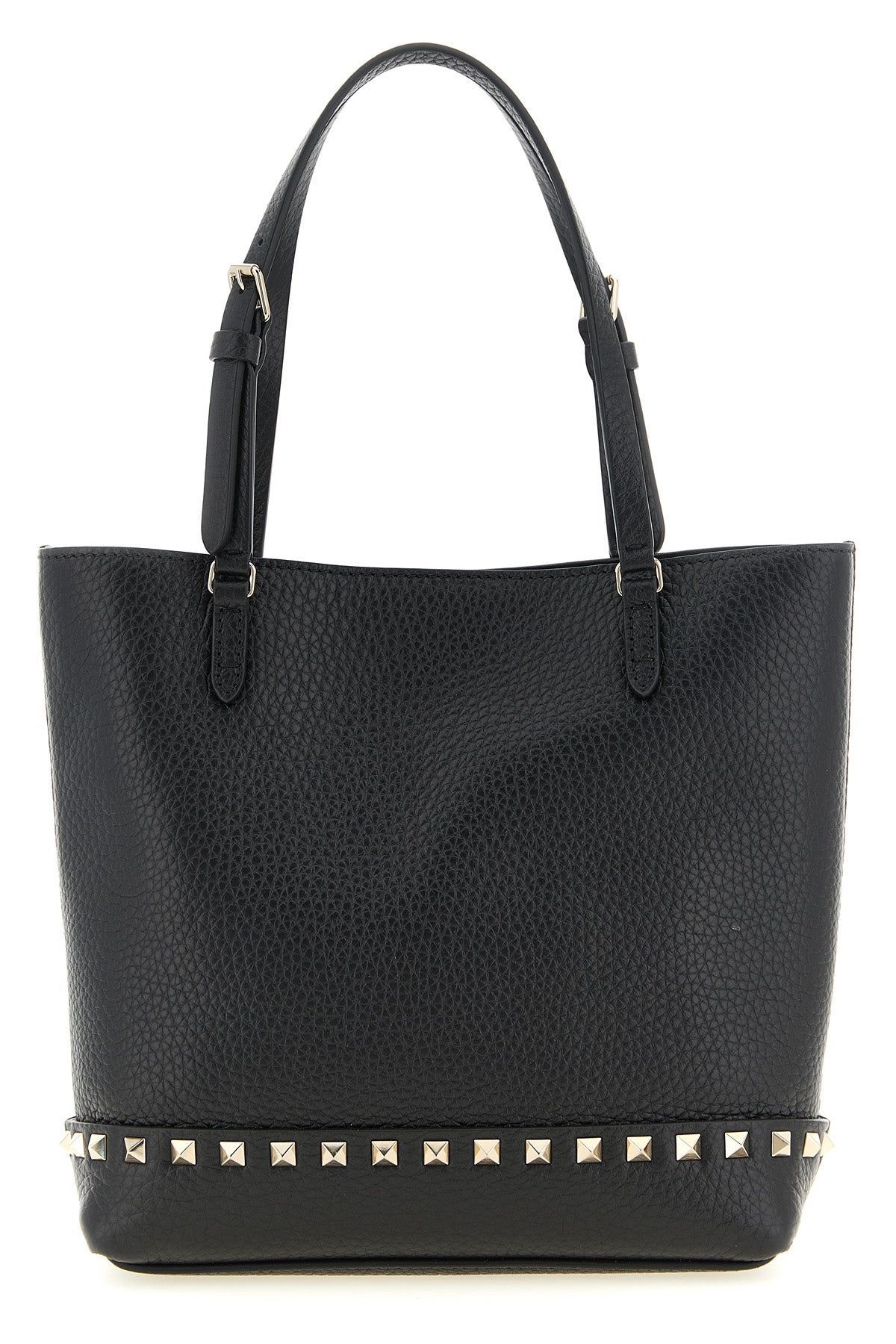 the valentino garavani rockstud small tote bag in elk print calfskin sets new st