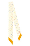 starry star-print silk scarf