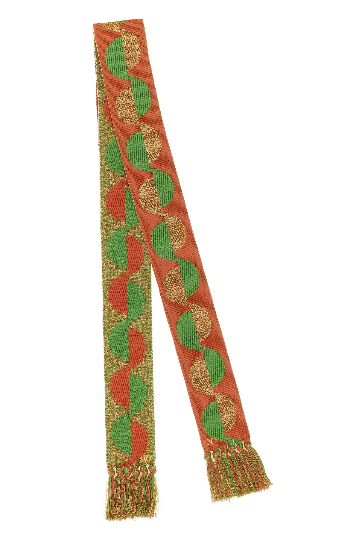 antibes scarf in cotton and metallic fiber