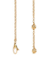 the valentino garavani bracelet is distinguished by a metal roll chain construct