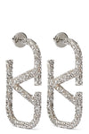 swarovski® metal and crystal earrings
