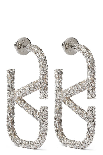 swarovski® metal and crystal earrings