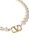 metal necklace and swarovski® crystal beads